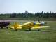 One such was this nice Bellanca Crusair with its triple-rudder tail