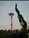 The Space Needle rises over the convention halls