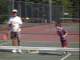 The family tennis coach with Flynn
