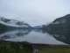 Back at the cabin, the clouds over the lake have broken up a bit