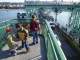 We had just missed the previous sailing, so once aboard we got to watch everyone else get on