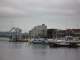 Across the harbor are the seaplane docks, and beyond that the Johnson Street drawbridge (which apparently is slated for replacement)