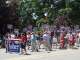 Dave Asher’s group was near the end…Debra and the kids met up with them before they entered the parade route