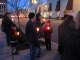 We joined a brief “candlelight vigil” in support of those fighting against economic inequality, such as the Occupy movement