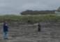 The rain seemed to show up any time he was on the beach