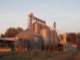 Right behind the hotel where we stayed were railroad tracks and this grain depot