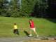 The kids roped another parent who happened to be at the playground into their game